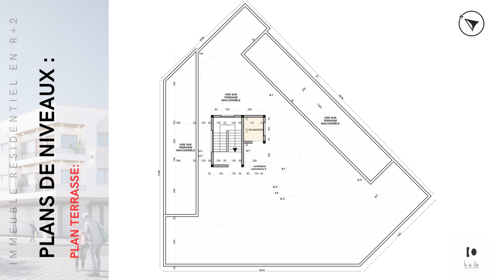 Plan de la terrasse commune